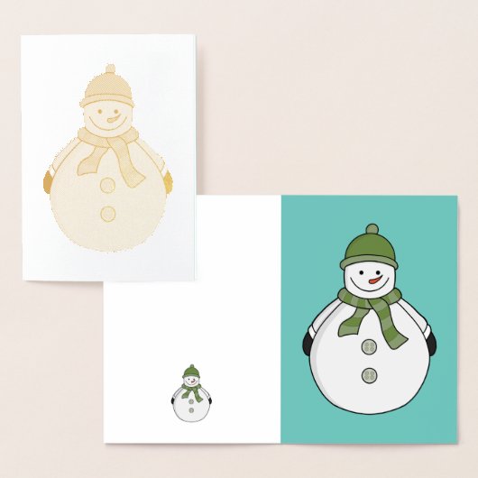 Cold Snowman Folienkarte (Anzeige)