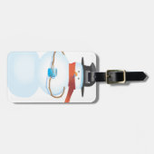 Cold Snowman Gepäckanhänger (Vorderseite horizontal)