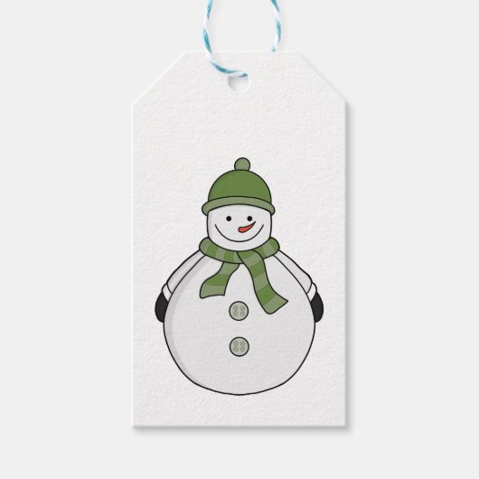 Cold Snowman Geschenkanhänger (Vorderseite)
