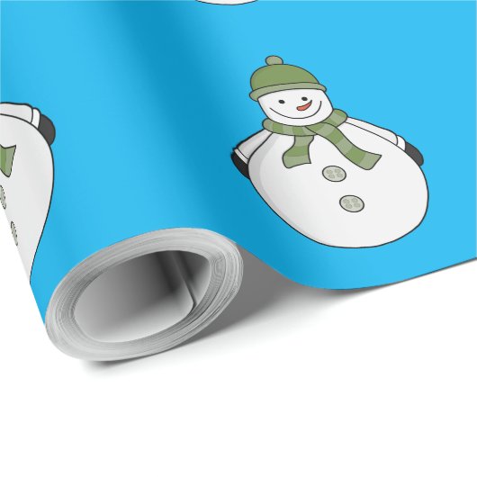 Cold Snowman Geschenkpapier (Rolleneckpunkt)
