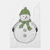 Cold Snowman Geschirrtuch (Vertikal)