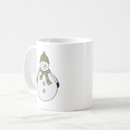 Cold Snowman Kaffeetasse (Vorderseite Links)