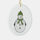 Cold Snowman Keramik Ornament (Rechts)