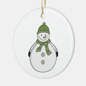 Cold Snowman Keramik Ornament (Links)