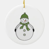 Cold Snowman Keramik Ornament (Hinten)