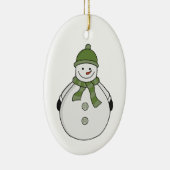 Cold Snowman Keramik Ornament (Rechts)