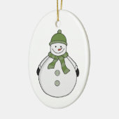 Cold Snowman Keramik Ornament (Links)