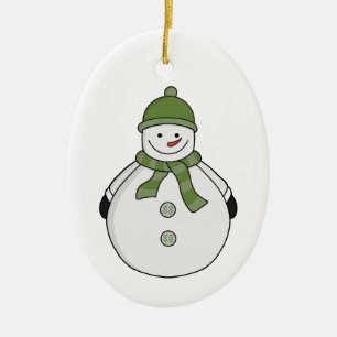 Cold Snowman Keramik Ornament