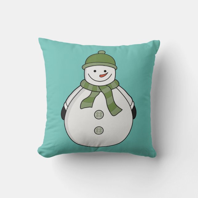 Cold Snowman Kissen (Vorderseite)