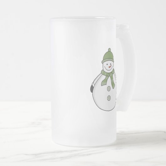 Cold Snowman Mattglas Bierglas (VorderseiteRechts)
