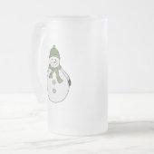 Cold Snowman Mattglas Bierglas (Vorderseite Links)