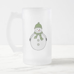 Cold Snowman Mattglas Bierglas