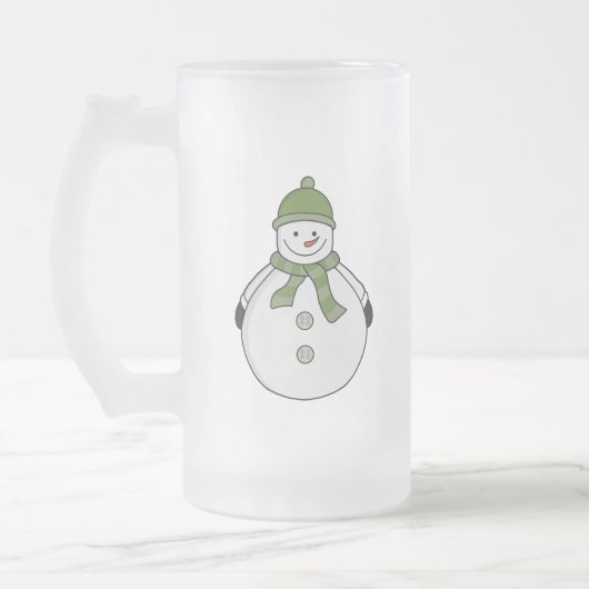 Cold Snowman Mattglas Bierglas (Links)