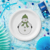 Cold Snowman Pappteller (Party)