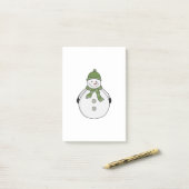 Cold Snowman Post-it Klebezettel (Auf Schreibtisch)