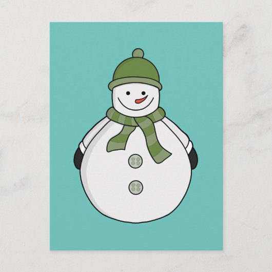 Cold Snowman Postkarte (Vorderseite)