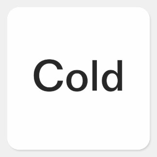 "Cold" Temperatureinstellungsmarkierungen/ Quadratischer Aufkleber