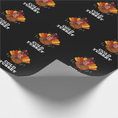 Cold Turkey Funny Animal Pub Dark BG Geschenkpapier (Ecke)