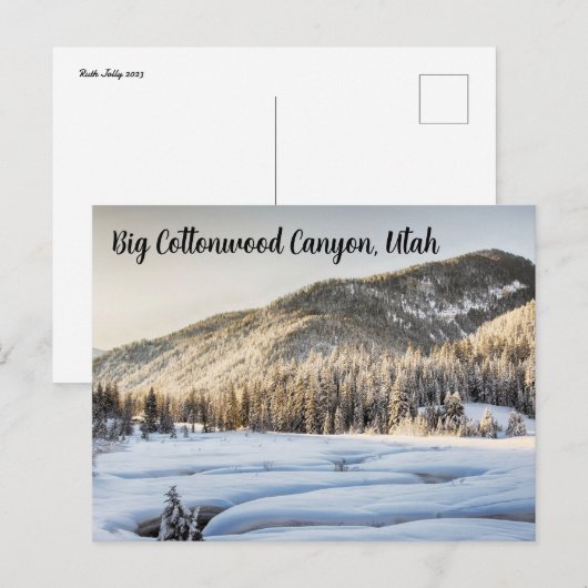 Cold Utah Erinnerungen Postkarte (Vorne/Hinten)