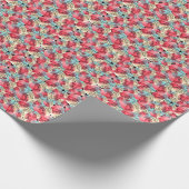 Cold Warm Watercolor Floral Geometric Geschenkpapier (Ecke)