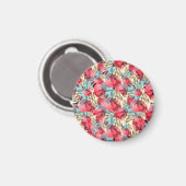 Cold Warm Watercolor Floral Geometric Magnet (Vorderseite/Rückseite)