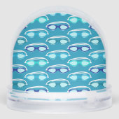 Cold Water Swimmer Swimming Number 1  Schneekugeln (Rückseite)