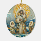 "Cold Waters, Strong Guide" Keramik Ornament (Links)