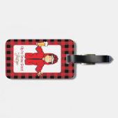 Cold Weather Alaskan Funny Snow Sprichwort für Ihn Gepäckanhänger (Rückseite horizontal)