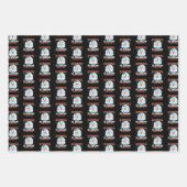 Cold Weather Runner - Running ist schneesicher Spa Geschenkpapier Set (Vorderseite 2)