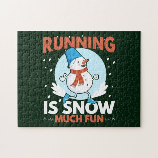 Cold Weather Runner - Running ist schneesicher Spa Puzzle (Horizontal)