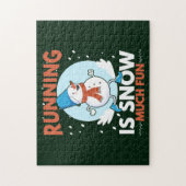 Cold Weather Runner - Running ist schneesicher Spa Puzzle (Vertikal)