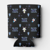 Cold Weather Running Christmas Snowman Dosenkühler (Rückseite)