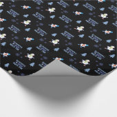 Cold Weather Running Christmas Snowman Geschenkpapier (Ecke)