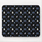 Cold Weather Running Christmas Snowman Mousepad (Vorne)