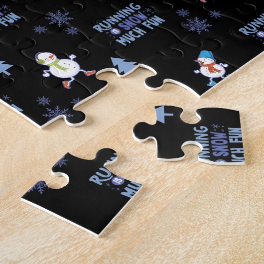 Cold Weather Running Christmas Snowman Puzzle (Seite)