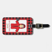 Cold Weather Vacation Funny Snow Sprichwort Cartoo Gepäckanhänger (Vorderseite horizontal)