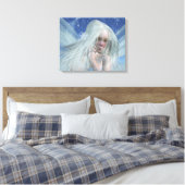 Cold Winter Fairy Portrait Leinwanddruck (Insitu (Schlafzimmer))