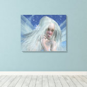Cold Winter Fairy Portrait Leinwanddruck (Insitu (Holzboden))