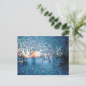 Cold Winter Mattiert Glass Ice Crystal Postkarte (Stehend Vorderseite)