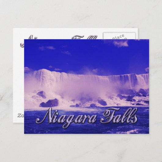 Cold Winter Mist in Niagara Falls Postkarte (Vorne/Hinten)