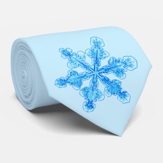 Cold Winter Snowflake Krawatte (Gerollt)