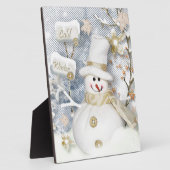Cold Winter Snowman Fotoplatte (Seite)