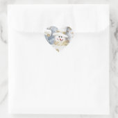 Cold Winter Snowman Herz-Aufkleber (Tasche)