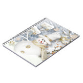 Cold Winter Snowman Notizblock (Linke Seite)