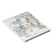 Cold Winter Snowman Notizblock (angewinkelt)