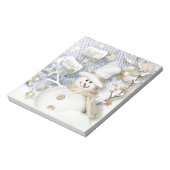 Cold Winter Snowman Notizblock (Rotiert)