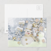 Cold Winter Snowman Postkarte (Vorne/Hinten)