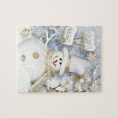 Cold Winter Snowman Puzzle (Horizontal)