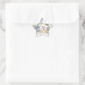 Cold Winter Snowman Stern-Aufkleber (Tasche)