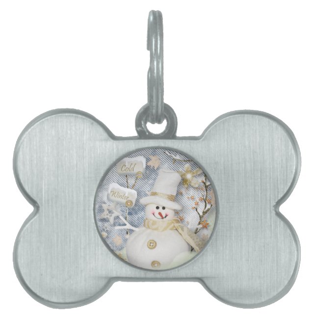 Cold Winter Snowman Tiermarke (Vorderseite)